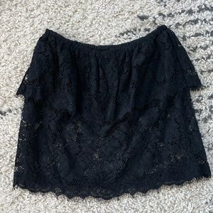 Aritzia Delmont Lace Strapless Top